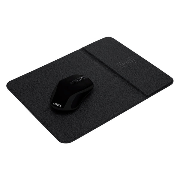 Kit Acteck Mouse Inalambrico, Mouse Pad Carga Inalambrica Km110 Ac-9231