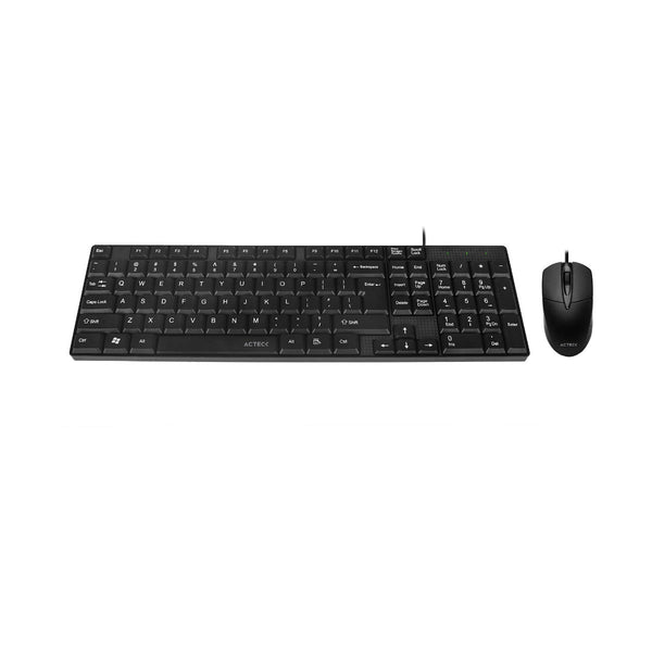 Kit Alambrico Acteck Mk215 Teclado Y Mouse Alambrico Usb Ac-933407