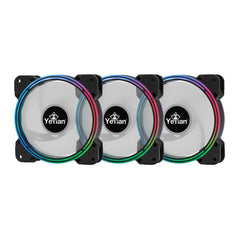 Kit Argb De Ventiladores Con Tiras De Luz Y Control Ycf-3kfs-01 Typhoon