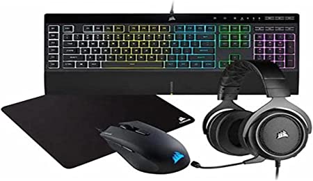 Kit Corsair 4 In 1 K55 Rgb Pro + Harpoon Rgb Pro+Hs50 Pro+Mm110(Ch-9226a65-Sp)