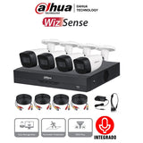 Kit Dahua 4 Can 5 Mp(Dh-Kit, Xvr5104hs-4kl-I3, 4-Hfw1500cmn-A-0280b-S2)
