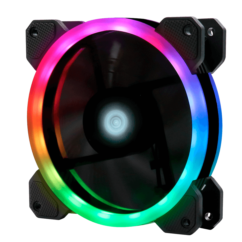 Kit De 3 X Ventiladores Game Factor, Controlador, Doble Anillo Fkg400