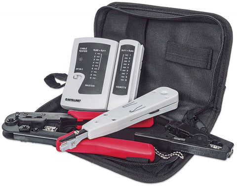 Kit De Herramientas Para Red Con 4 Piezas Con Bolsa Intellinet 780070