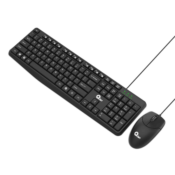 Kit De Teclado Y Mouse Qian Qkx-20603- Alambrico, Multimedia