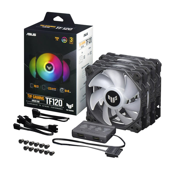 Kit De Ventiladores Asus Tuf Gaming Tf120 Argb 3In1