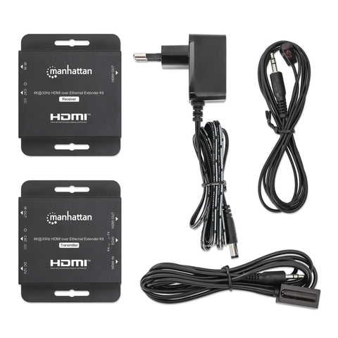 Kit Extensor Hdmi Manhattan Sobre Ethernet 4k@30hz 40m (168397)