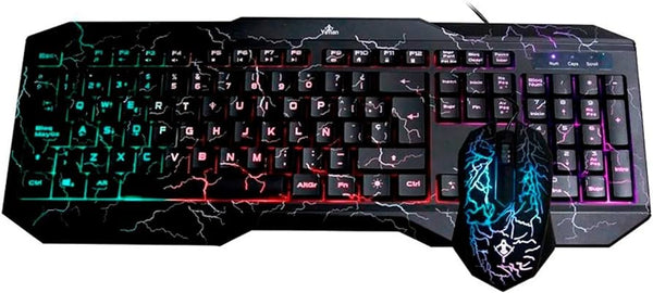 Kit Gamer Teclado Y Mouse Yeyian Yc1001, Ps1001 Phoenix Led, Usb, 1000Dpi