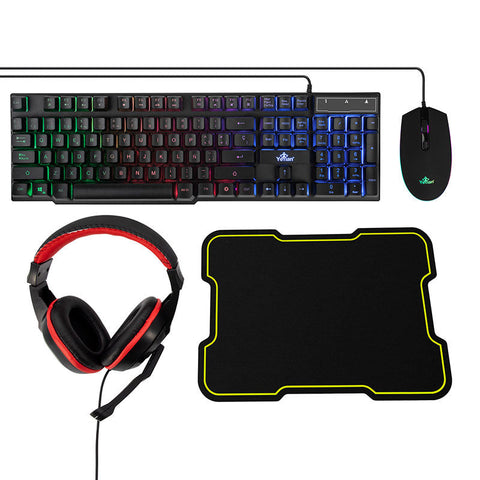 Kit Hydra Ykh-20708 Yeyian Teclado, Mouse, Mousepad, Diadema Gamer Rgb