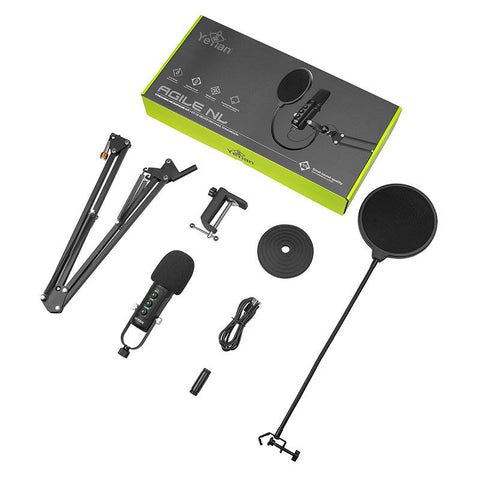 Kit Microfono Condensador Usb Yeyian Ysa-Uchq-01 Agile Nl Negro