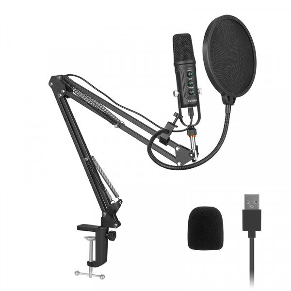Kit Microfono Condensador Usb Yeyian Ysa-Uchq-01 Agile Nl Negro