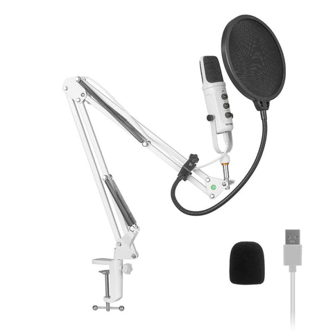 Kit Microfono Condensador Usb Yeyian Ysa-Uchq-02 Agile Nl Blanco
