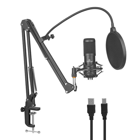 Kit Microfono Usb Yeyian Ysa-Ucmq-01 Agile Streaming Negro