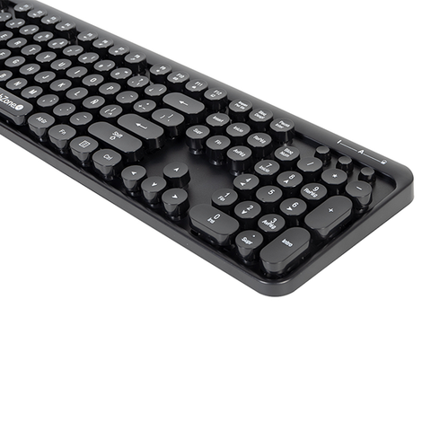 Kit Teclado Y Mouse Techzone Tz19comb01-Ina Nano Usb Inalambrico Diseño Retro