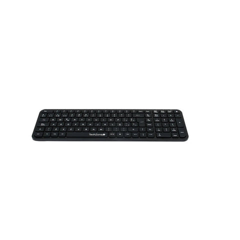 Kit Teclado Y Mouse Techzone Tzcombina05 Nano Usb Inalambrico Chocolate