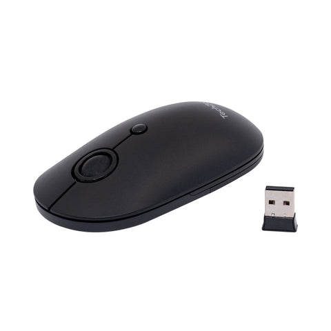 Kit Teclado Y Mouse Techzone Tzcombina05 Nano Usb Inalambrico Chocolate
