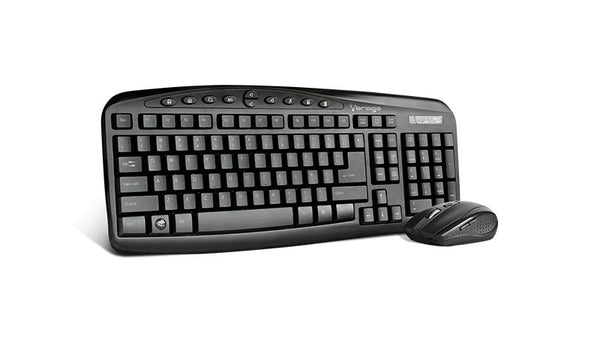 Kit Teclado Y Mouse Vorago Km-303 Inalambrico Multimedia Negro