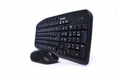 Kit Teclado Y Mouse Vorago Km-303 Inalambrico Multimedia Negro