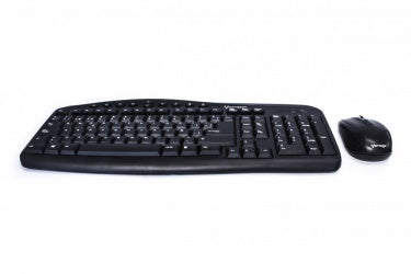 Kit Teclado Y Mouse Vorago Km-303 Inalambrico Multimedia Negro