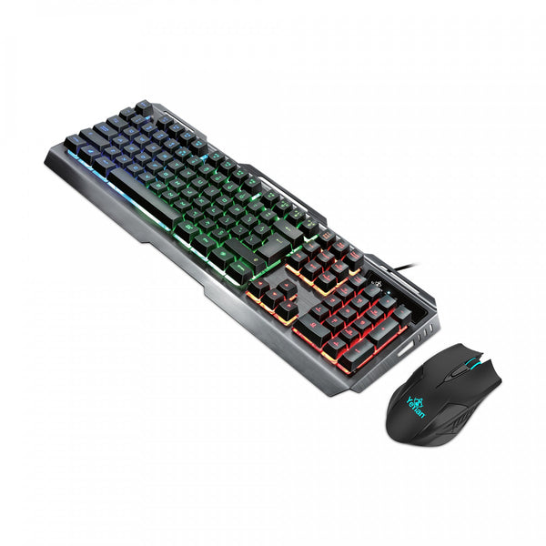 Kit Teclado Y Mouse Yeyian Gaming Led Ykp-20706 Phoenix 3000 Usb 3200