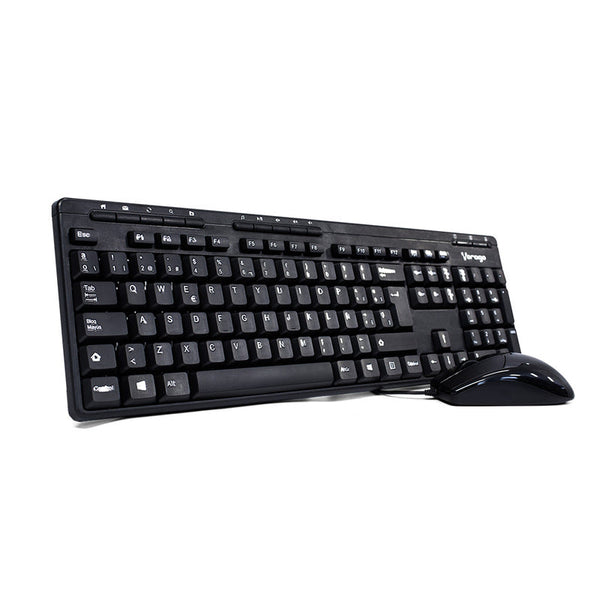 Kit Vorago Km-104 Teclado Y Mouse Alambrico Multimedia Usb