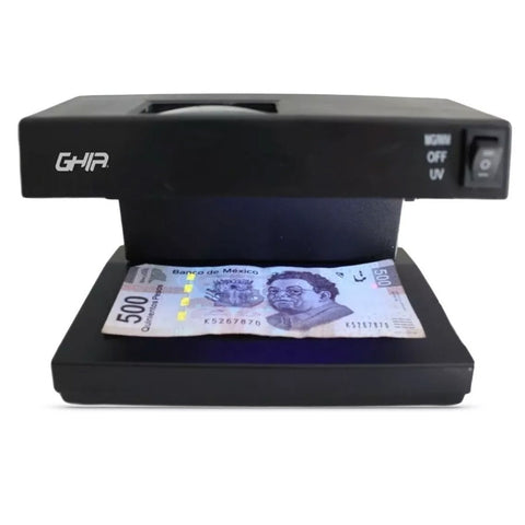 Lampara Detectora De Billetes Falsos Y Documentos Oficiales, Ghia, Luz Uv, 9w