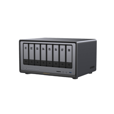 NAS UGREEN NASync DXP8800 Plus | Intel Core i5-1235U 10 Núcleos | 8 Bahías SATA + 2 M.2 NVMe | 2 Puertos 10GbE | Thunderbolt 4 | HDMI 8K | DDR5 Expandible 64GB | PCIe 4.0 x4