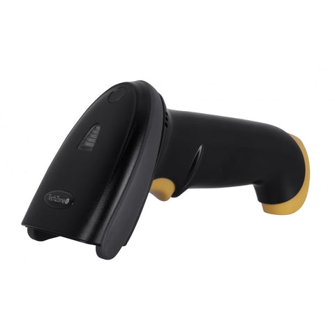 Lector Codigo De Barras Techzone Tzbesc4, Negro, Bidireccional, Usb, 1d, 2d, Alcance 16 Cm, 100 Lecturas Por Segundo, Base Ajustable Y Removible