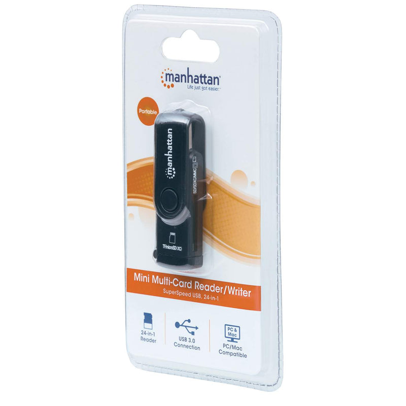 Lector De Tarjetas Manhattan Usb 3.0, 24 En 1 101981