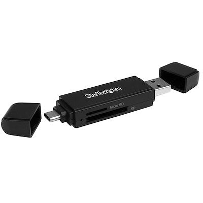 Lector Grabador Usb 3.0 Usb-C Tipo C Y Usb-A De Tarjetas De Memoria Flash Sd Micro Sd Alimentado Por Usb - Startech.Com Modelo Sdmsdrwu3ac