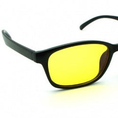 Lentes Brobotix Antiradiacion Para Computadora, Negro Mate Mica Amarilla