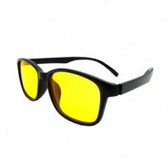 Lentes Brobotix Antiradiacion Para Computadora, Negro Mate Mica Amarilla