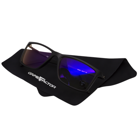lentes para pc game factor anti blue light metalicos negro gg400