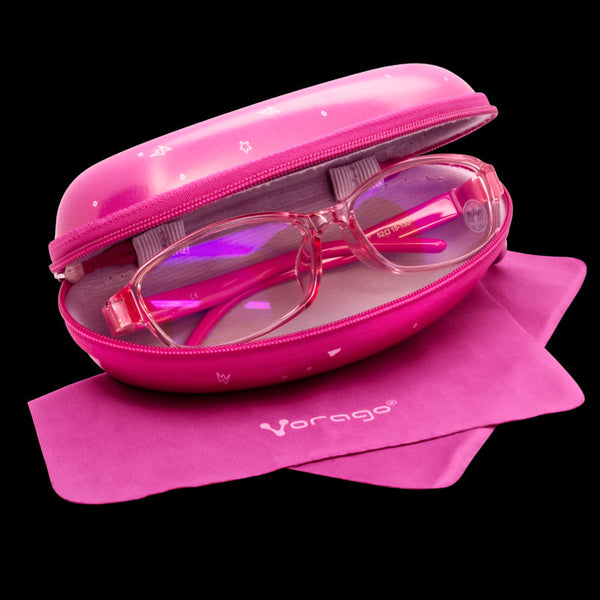 Lentes Para Pc O Tablet Vorago Kg-200, Kids, Anti Blue Light, Estuche, R