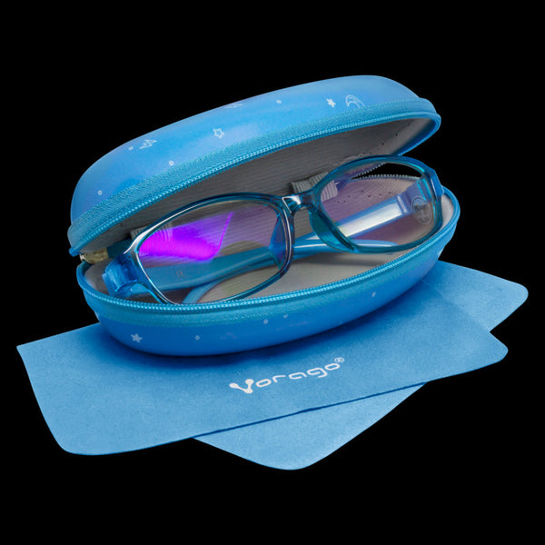 Lentes Para Pc O Tablet Vorago Kg-200, Kids, Antiblue Light, Estuche Azul