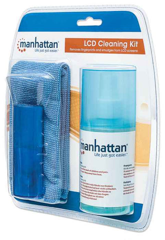 Limpiador Manhattan Lcd Kit 200ml, Microfibra Y Brocha 421027