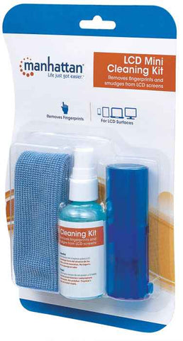 Limpiador Manhattan Mini Para Lcd 60ml, Microfibra Y Brocha 421010