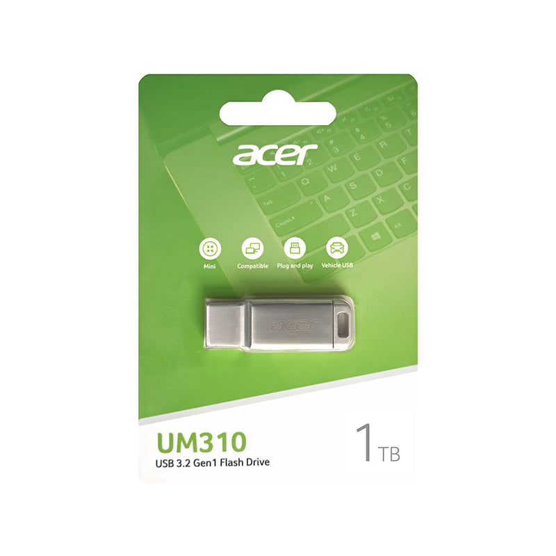 Memoria Acer Usb 3.2 Um310 1tb Metalica, 120 Mb/S (Bl.9bwwa.585)