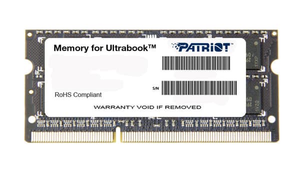 Memoria Ddr3 Patriot Signature 4gb 1600mhz Sodimm (Psd34g1600l81s)