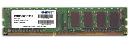 Memoria Ddr3 Patriot Signature 8gb 1333mhz Udimm (Psd38g13332)