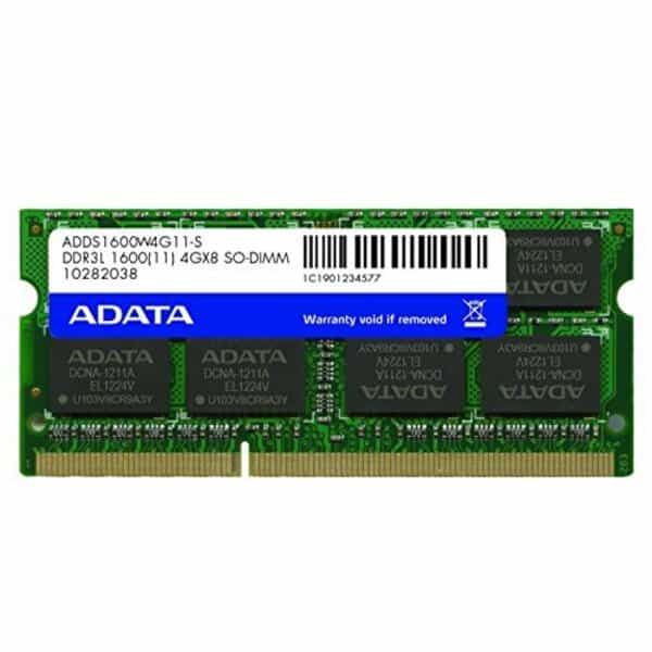 Memoria Ddr3l Adata 4gb 1600 Mhz Sodimm 1.35v (Adds1600w4g11-S)