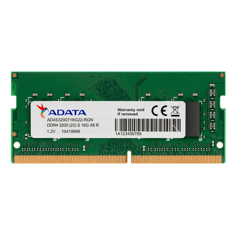 memoria ddr4 adata 16gb 3200mhz sodimm (ad4s320016g22-sgn)