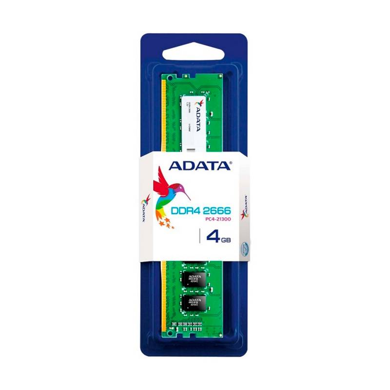 Memoria Ddr4 Adata 4gb 2666 Mhz Udimm (Ad4u26664g19-Sgn)