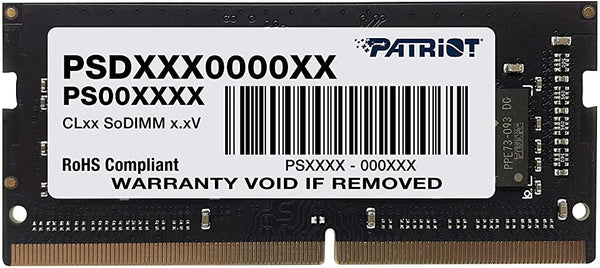 Memoria Ddr4 Patriot Signature 8gb 2400mhz Sodimm (Psd48g240081s)