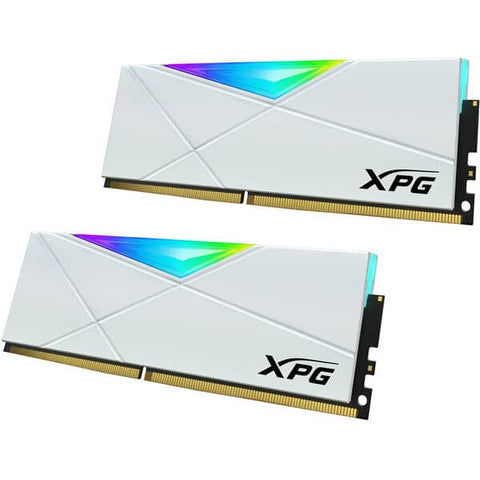 Kit De Memoria Ram Xpg Spectrix D50 Rgb, 16gb( 2 X 8gb) 3200 Mhz - Blanco