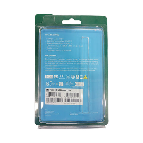 Memoria Ddr5 Hp X2 16gb 4800 Mhz Udimm Cl40 1.1v (6g0q5aa)