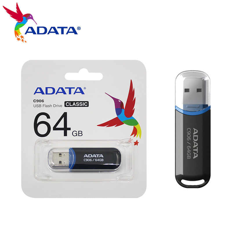 Memoria Flash Adata Ac906 64Gb Usb 3.2 Black (Ac906-64G-Rbk)