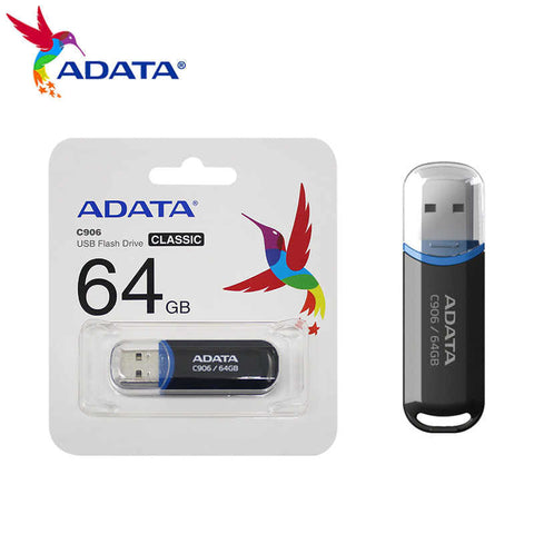 Memoria Flash Adata Ac906 64Gb Usb 3.2 Black (Ac906-64G-Rbk)