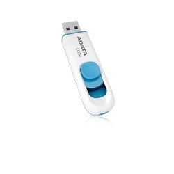 Memoria Flash Adata C008 64gb Usb 2.0 Blanco Con Azul (Ac008-64g-Rwe)