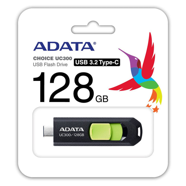 Memoria Flash Adata Uc300 128gb Usb-C 3.2 Verde (Acho-Uc300-128g-Rbk/Gn)