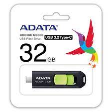 Memoria Flash Adata Uc300 32gb Usb-C 3.2 Verde (Acho-Uc300-32g-Rbk/Gn)